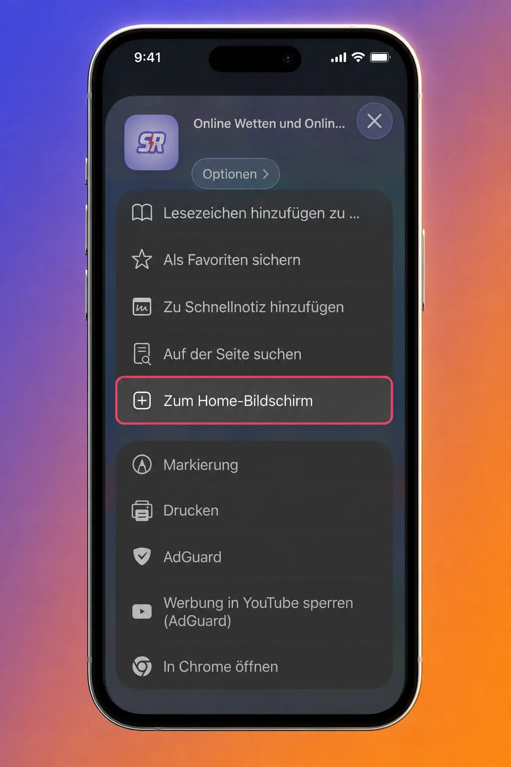 Spinrollz App für iOS auf iPhone und iPad installieren mit Schritten für PWA und Benachrichtigungen